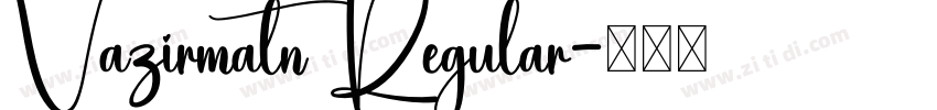 Vazirmatn Regular字体转换